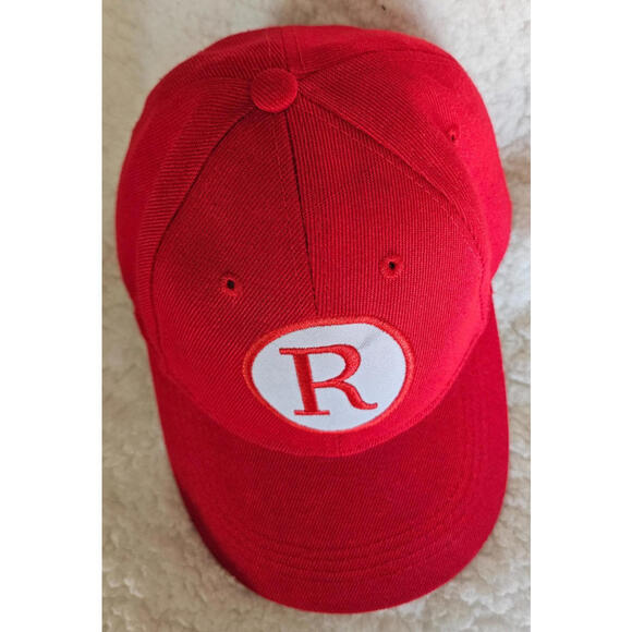 A League of Their Own Rockford Peaches R Baseball Cap Hat Strap Red Embroidered - Picture 3 of 7